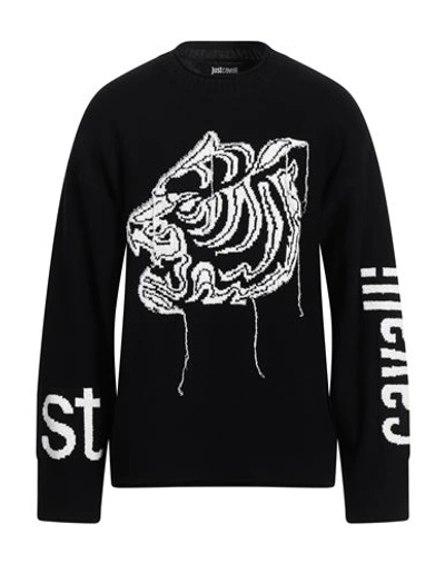 Shop Just Cavalli Man Sweater Black Size M Cotton