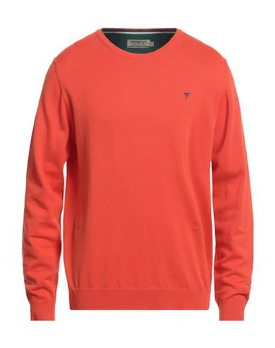 Shop Fred Mello Man Sweater Orange Size 3xl Cotton