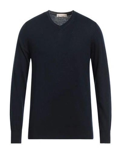 Shop Cashmere Company Man Sweater Midnight Blue Size 48 Wool, Cashmere, Silk, Nylon