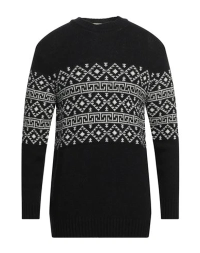 Cashmere Company Man Sweater Midnight Blue Size 44 Wool, Alpaca Wool In Blue