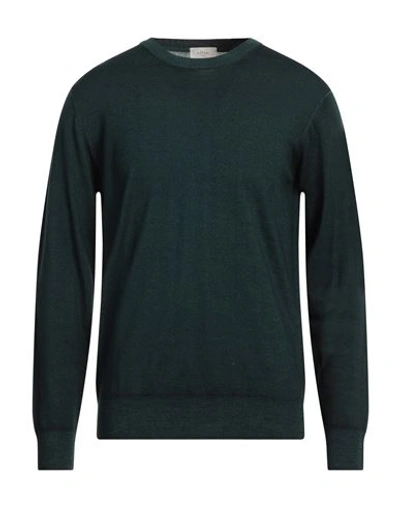 Shop Altea Man Sweater Dark Green Size L Virgin Wool