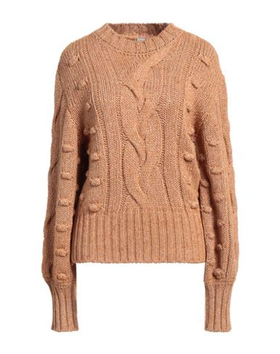 Shop Eleventy Woman Sweater Mustard Size M Alpaca Wool, Cotton In Yellow