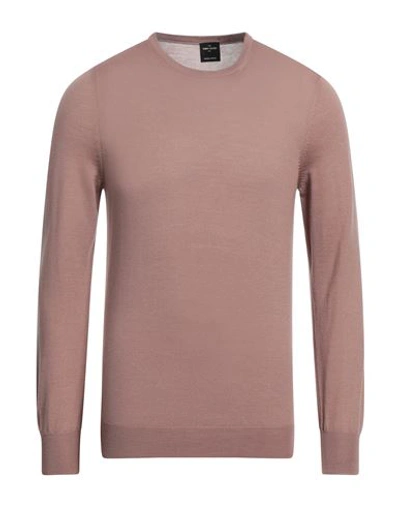 Shop Gran Sasso Man Sweater Light Brown Size 46 Virgin Wool In Beige