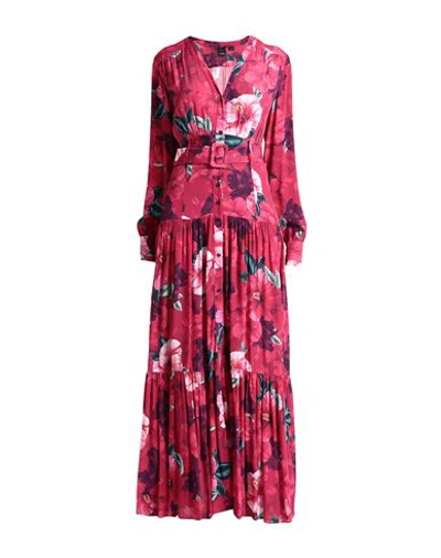 Shop Pinko Woman Maxi Dress Fuchsia Size 10 Viscose