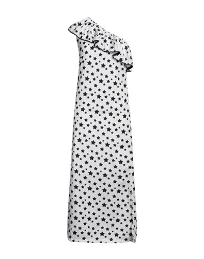 Shop Le Volière Woman Maxi Dress White Size Xs Polyester