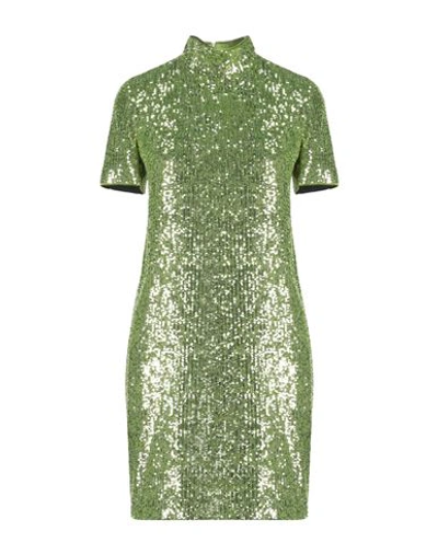 Shop Akris Woman Mini Dress Acid Green Size 10 Polyamide, Elastane