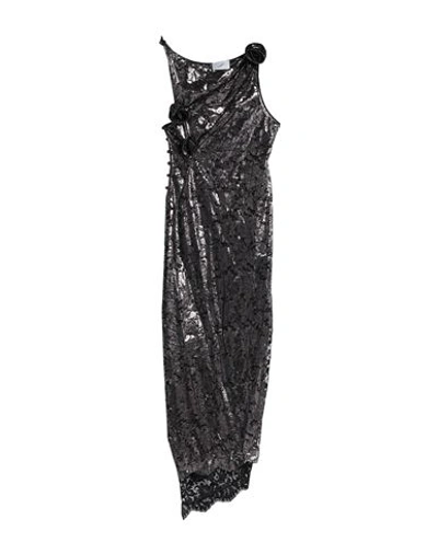 Shop Coperni Woman Maxi Dress Dark Brown Size M Viscose, Polyamide, Polyester
