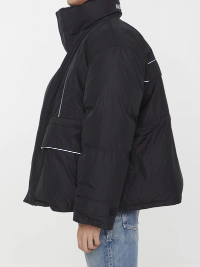 Shop Balenciaga Wrap Parka In Black