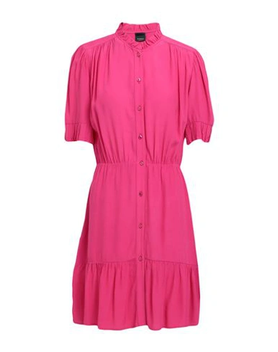 Shop Pinko Woman Mini Dress Fuchsia Size 8 Viscose