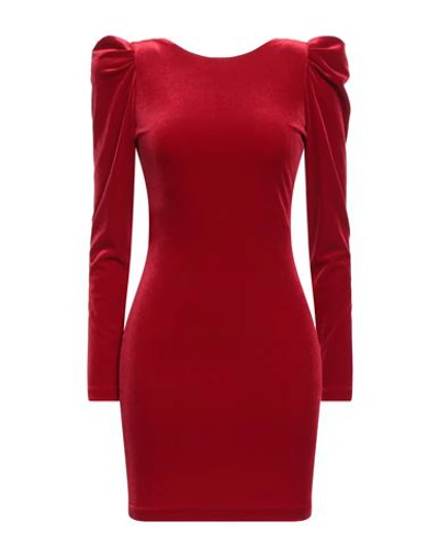 Shop Frivolite Frivolité Woman Mini Dress Brick Red Size 4 Polyester, Elastane