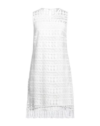 Shop Ana Alcazar Woman Mini Dress White Size 12 Polyester