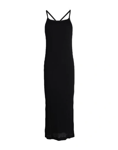 Shop Brunello Cucinelli Woman Maxi Dress Black Size M Cotton, Elastane