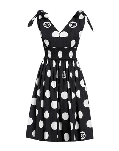 Shop Dolce & Gabbana Woman Midi Dress Black Size 10 Cotton