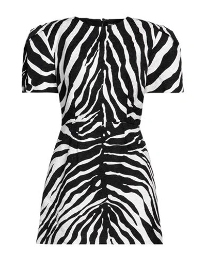 Dolce & Gabbana Woman Mini Dress Black Size 10 Viscose, Cotton In Black
