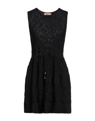Shop Twinset Woman Mini Dress Black Size M Polyamide