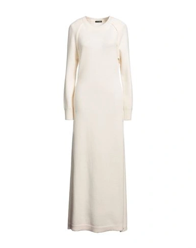 Shop Ann Demeulemeester Woman Maxi Dress Ivory Size M Alpaca Wool, Wool, Cashmere In White