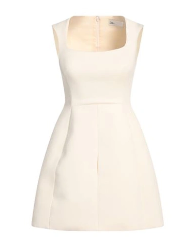 Shop Tory Burch Woman Mini Dress Ivory Size 0 Wool In White