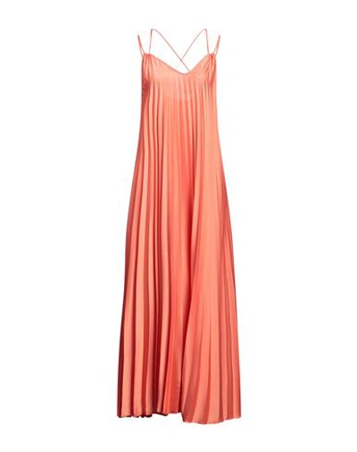 Shop Imperial Woman Maxi Dress Orange Size M Polyester, Elastane