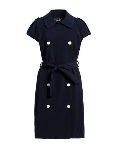 Shop Boutique Moschino Woman Midi Dress Midnight Blue Size 12 Polyester, Elastane