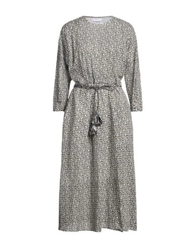 Emma & Gaia Woman Midi Dress White Size 6 Cotton In White