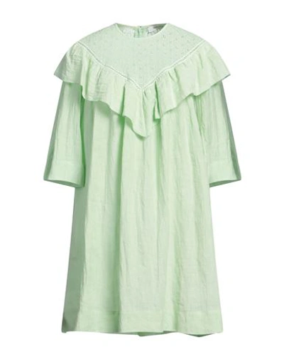 Shop Emma & Gaia Woman Mini Dress Light Green Size 6 Linen