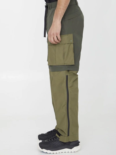 Shop Moncler Genius Cargo Pants In Green