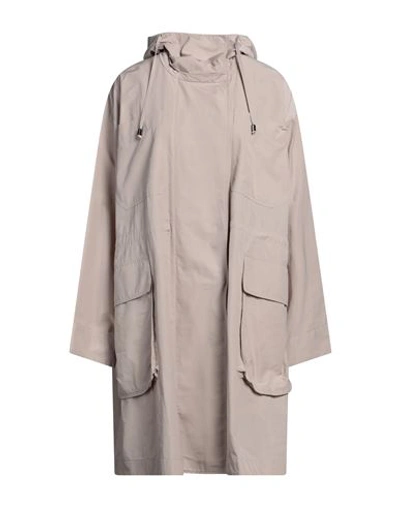 Shop Massimo Alba Woman Overcoat Beige Size S Polyester, Cotton
