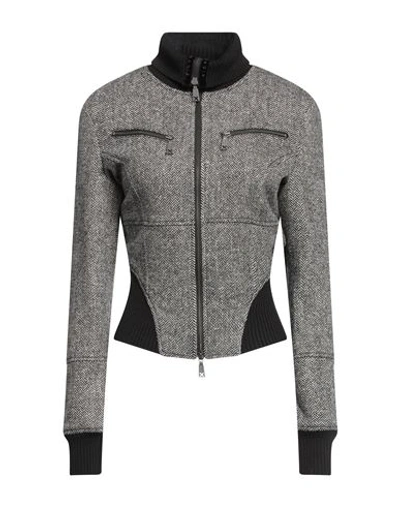 Richmond X Woman Jacket Black Size 6 Virgin Wool, Lycra In Black