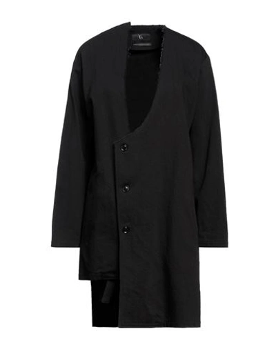 Shop Y's Yohji Yamamoto Woman Denim Outerwear Black Size 2 Cotton, Nylon, Rayon, Linen