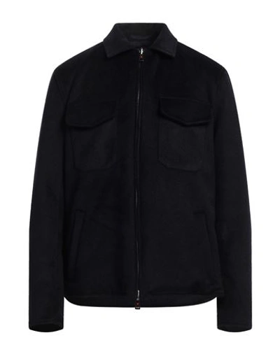 Kired Man Jacket Midnight Blue Size 50 Polyester, Acrylic, Wool In Blue