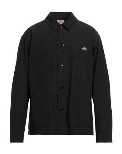 Shop Danton France Man Jacket Black Size 38 Polyester, Cotton