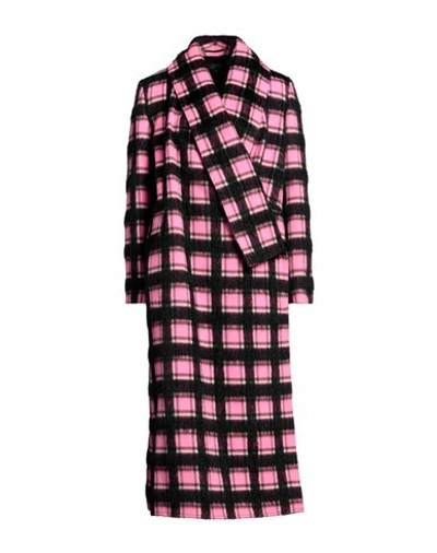 Shop Golden Goose Woman Coat Pink Size S Virgin Wool, Mohair Wool, Alpaca Wool, Polyamide