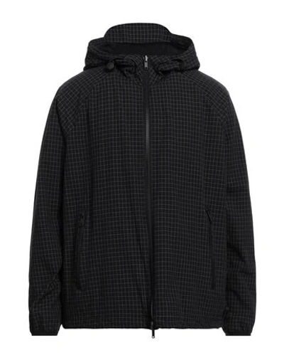 Emporio Armani Man Jacket Black Size 42 Cotton, Elastane In Black