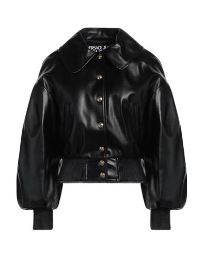 Shop Versace Jeans Couture Woman Jacket Black Size 4 Polyester