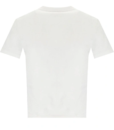 Shop Elisabetta Franchi White Cropped T-shirt