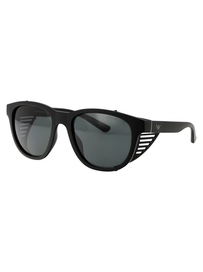 Shop Ea7 Emporio Armani Sunglasses In 500187 Matte Black