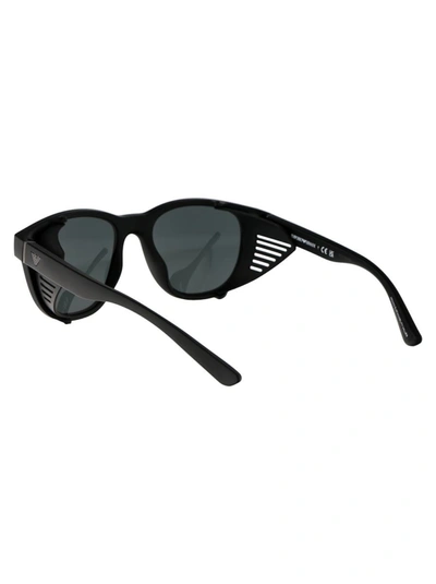 Shop Ea7 Emporio Armani Sunglasses In 500187 Matte Black