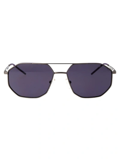 Shop Ea7 Emporio Armani Sunglasses In 30031a Matte Gunmetal