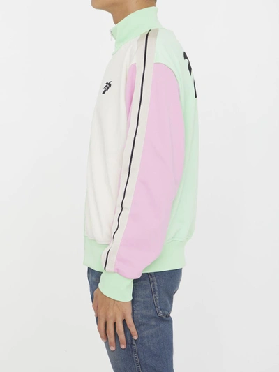 Shop Palm Angels Hunter Colorblock Track Jacket In Multicolor