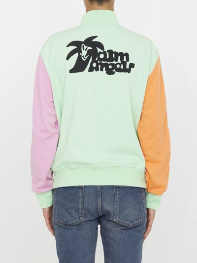Shop Palm Angels Hunter Colorblock Track Jacket In Multicolor