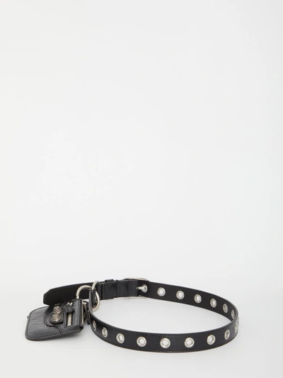 Shop Balenciaga Le Cagole Belt With Charms In Black