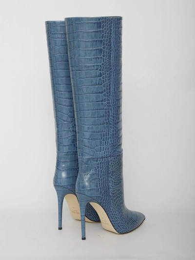 Shop Paris Texas Light-blue Leather Boots