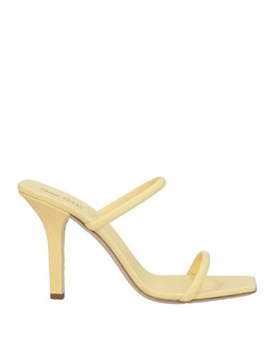Shop Paris Texas Woman Sandals Light Yellow Size 11 Soft Leather