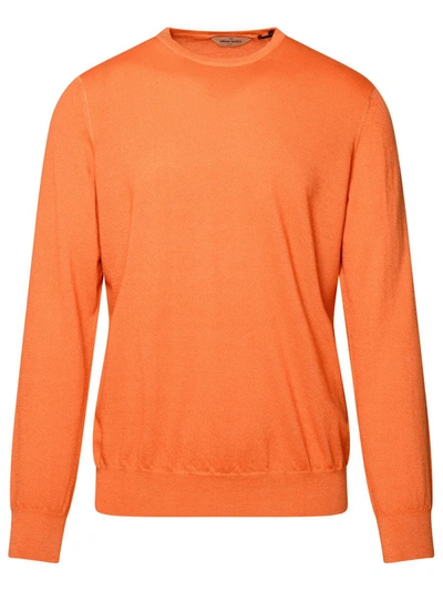 Shop Gran Sasso Orange Cashmere Sweater