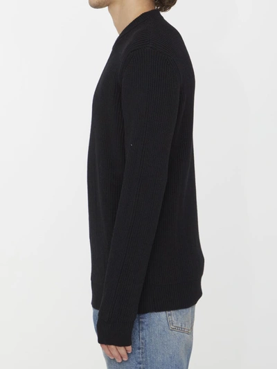 Shop Roberto Collina Merino Wool Jumper In Black