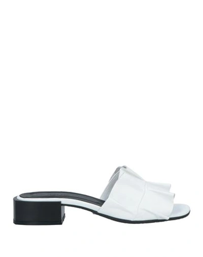 Shop Bueno Woman Sandals White Size 11 Leather
