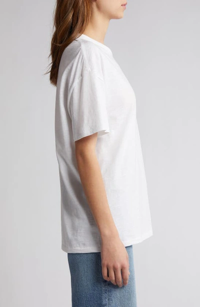 Shop Rag & Bone Logo Organic Pima Cotton T-shirt In White