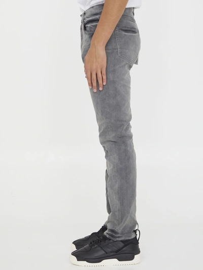 Shop Purple Brand Slim Jeans In Grey Denim