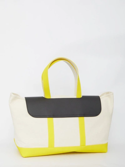 Shop Moncler Genius Tote Bag In Cream