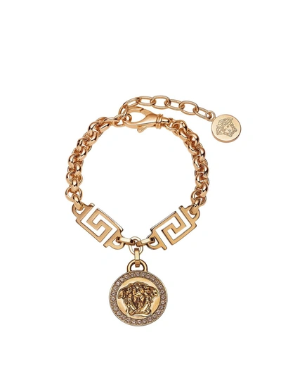 Shop Versace Bracelets In Gold